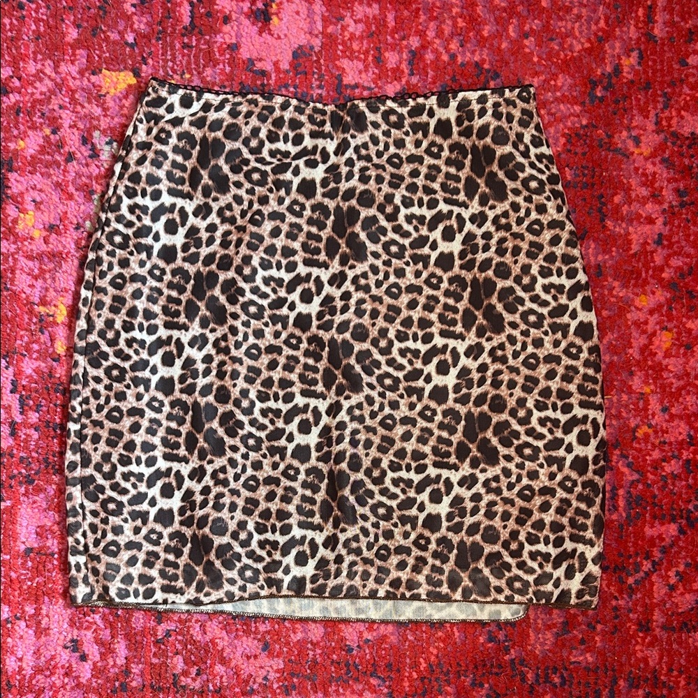 Leopard Print Women's Skirt